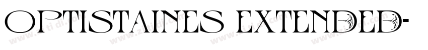 OPTIStaines Extended字体转换